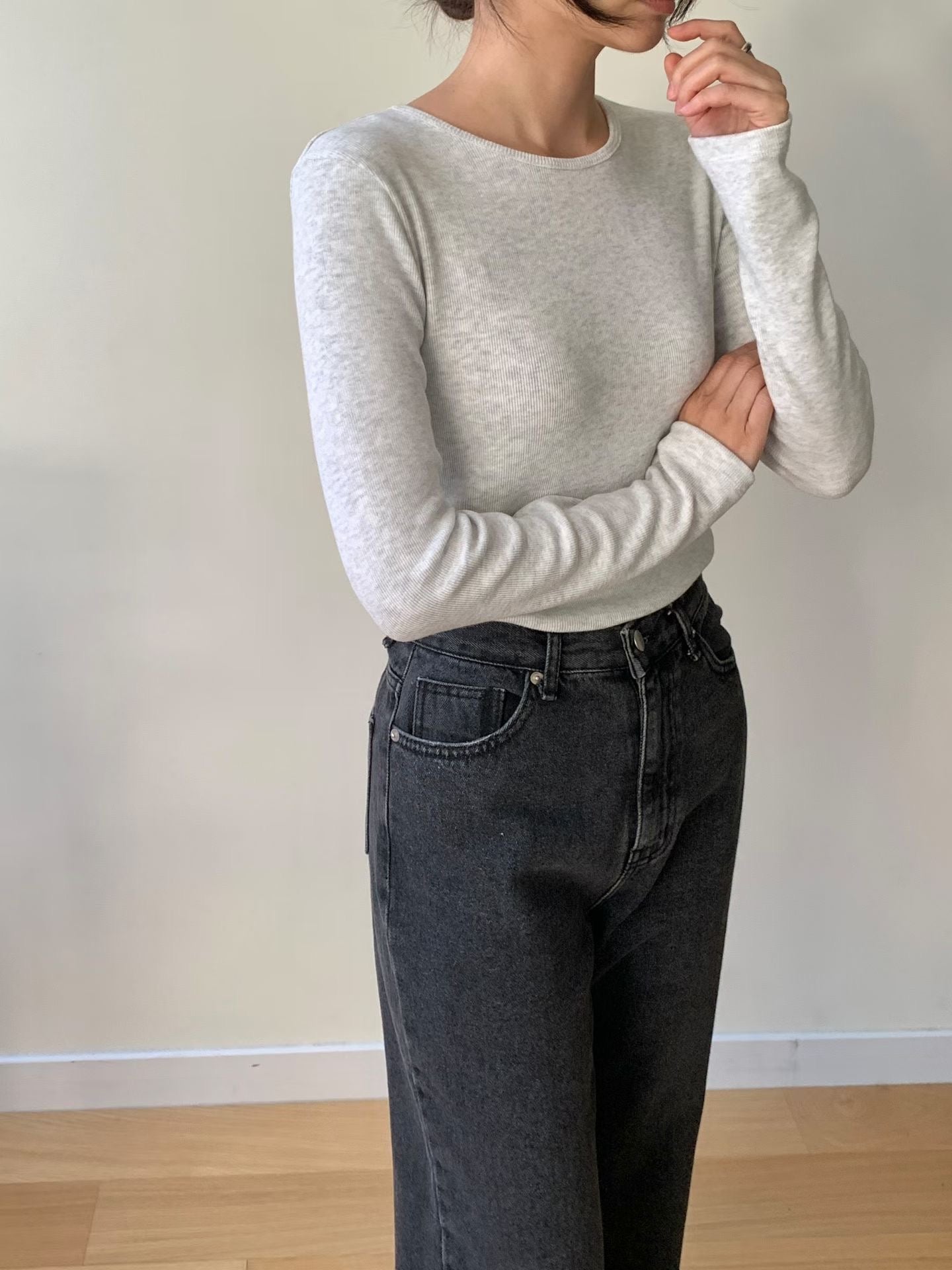 KR直送 Basic彈性上衣 6色入 1W91148