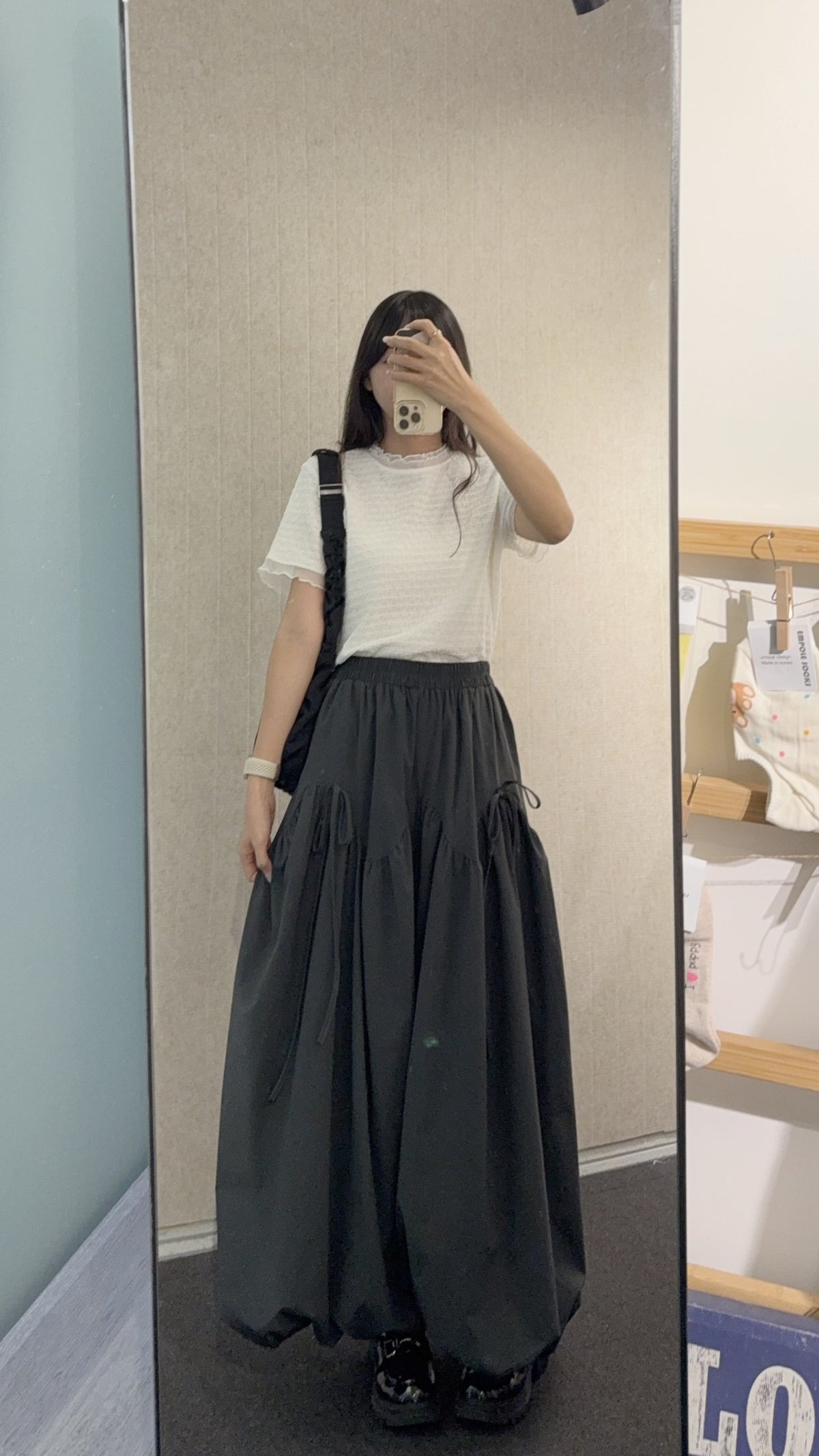 夏季・蝴蝶結泡泡長褲 2色入 1S60806