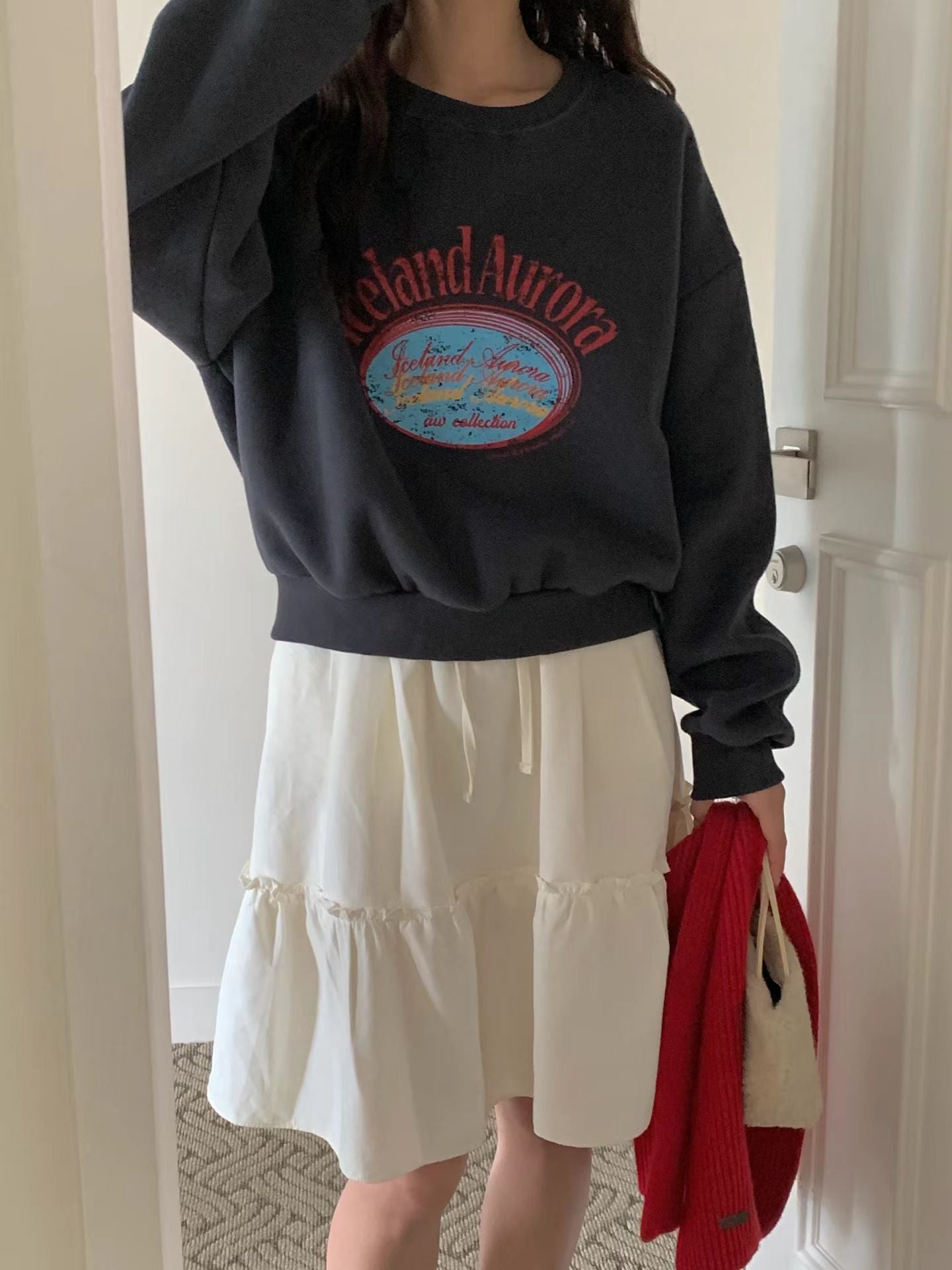 KR直送 Aurora 加絨衛衣 1W91137