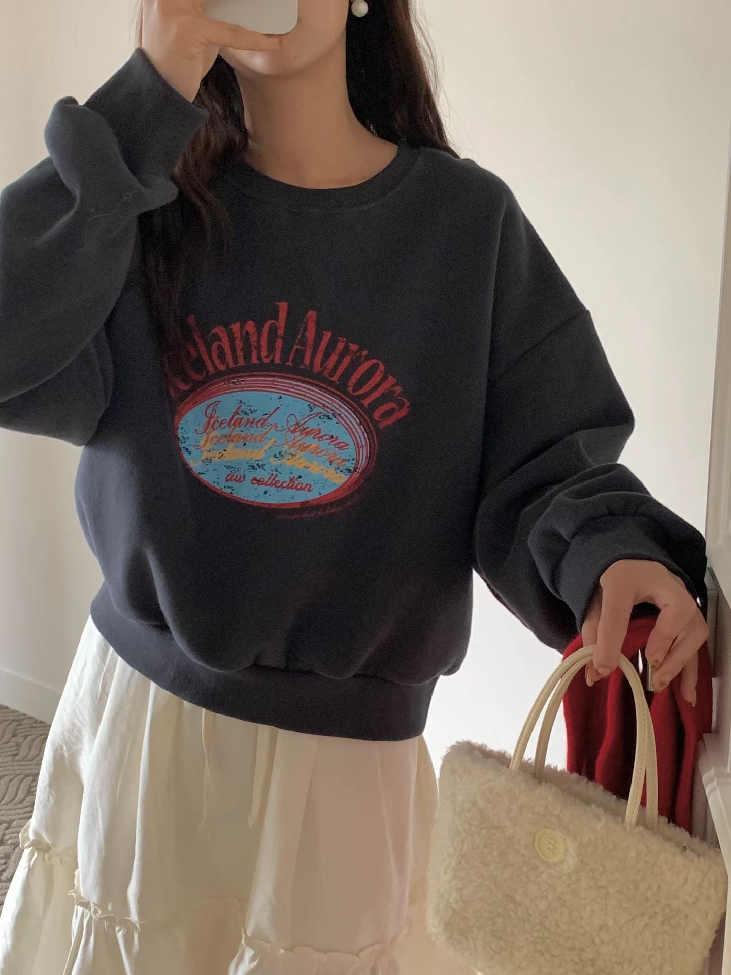 KR直送 Aurora 加絨衛衣 1W91137