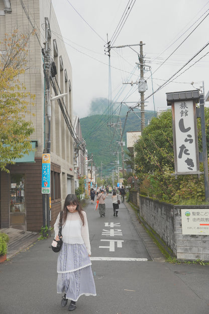 初秋・ 層次感格仔半身裙 2色入 2W11007