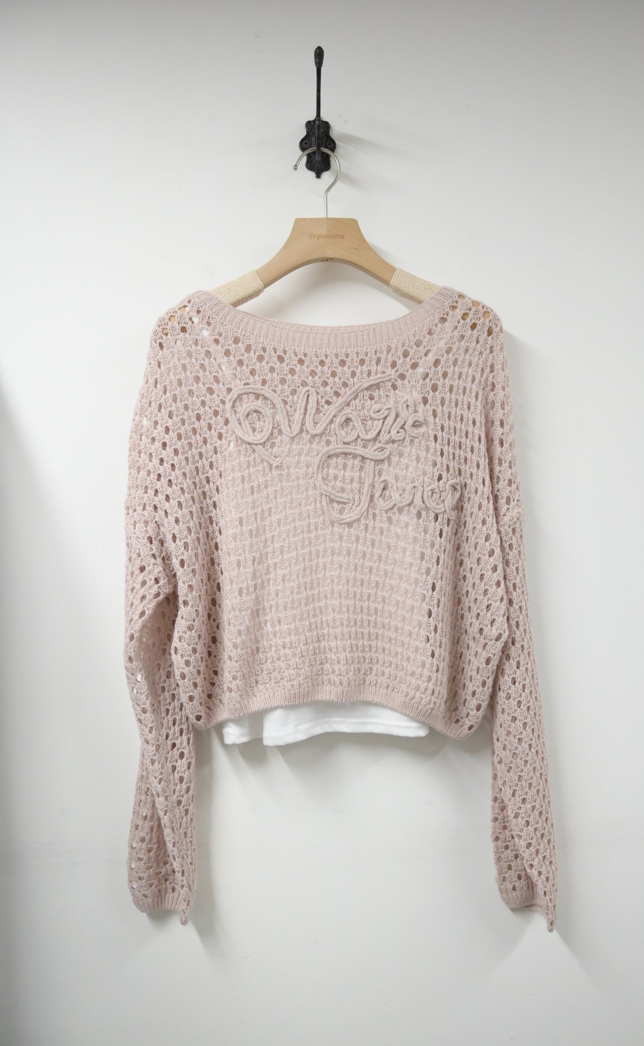 初春・勾花網衫套裝 2色入 1W60137