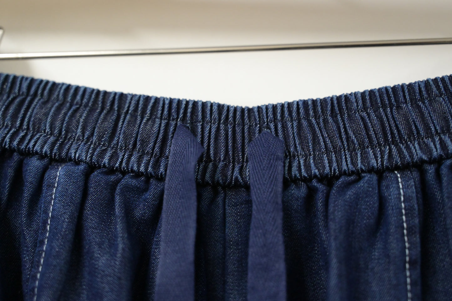 夏季・寬鬆抽繩薄牛仔褲 1色入 1S60316