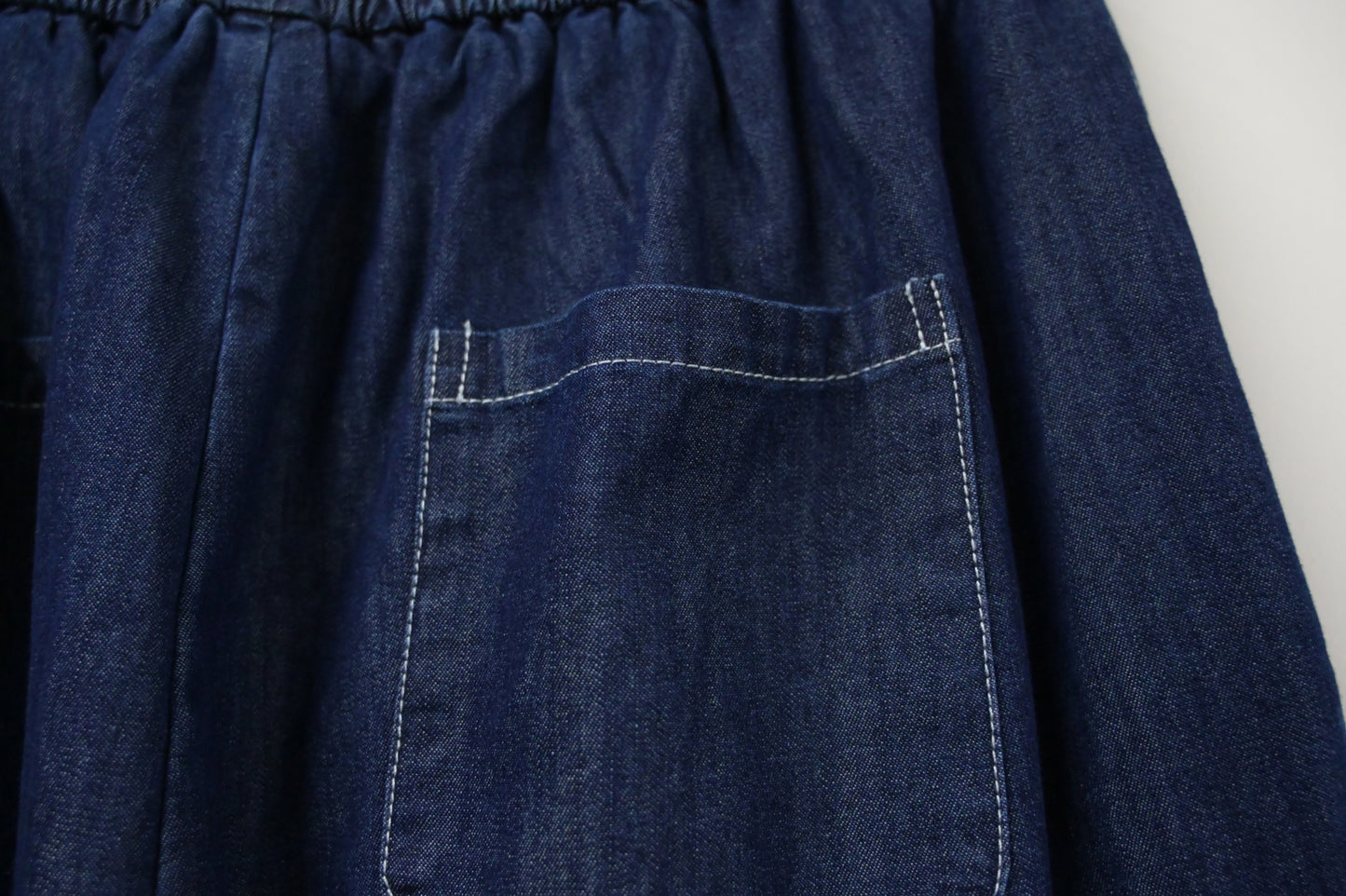 夏季・寬鬆抽繩薄牛仔褲 1色入 1S60316