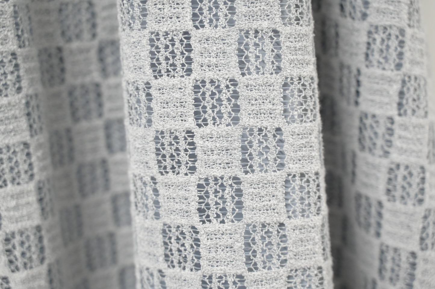 春夏・綁繩透視方格滑料裙 2色入 1S20224