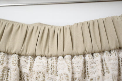 春夏・綁繩透視方格滑料裙 2色入 1S20224