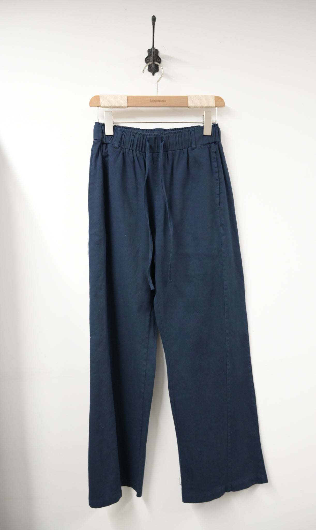 春夏・抽繩直腳棉料褲 2色入 1S80227