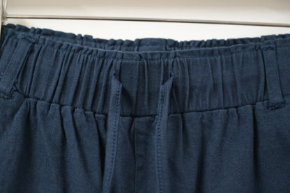 春夏・抽繩直腳棉料褲 2色入 1S80227