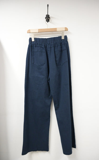 春夏・抽繩直腳棉料褲 2色入 1S80227