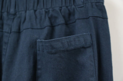 春夏・抽繩直腳棉料褲 2色入 1S80227