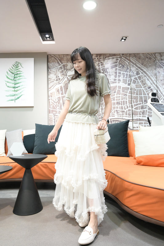 夏季・暗條紋柔軟上衣 2色入 1S50321