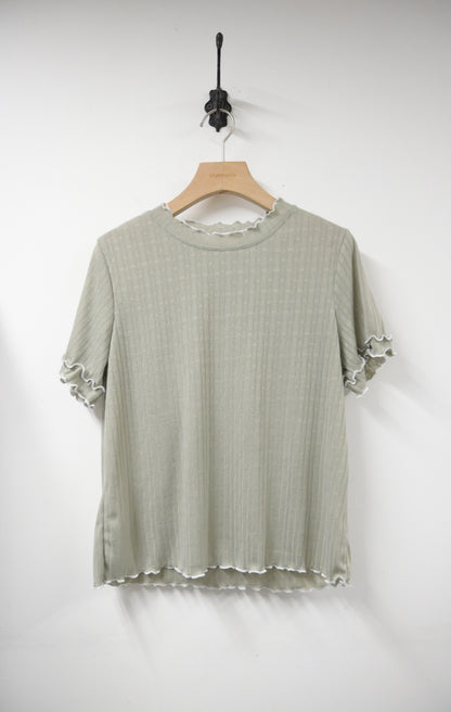 夏季・暗條紋柔軟上衣 2色入 1S50321