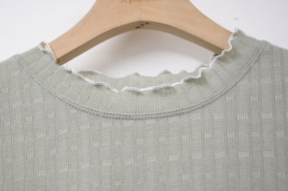 夏季・暗條紋柔軟上衣 2色入 1S50321