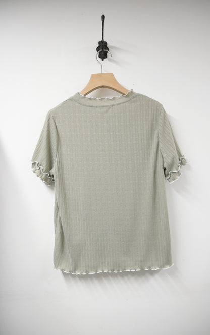 夏季・暗條紋柔軟上衣 2色入 1S50321