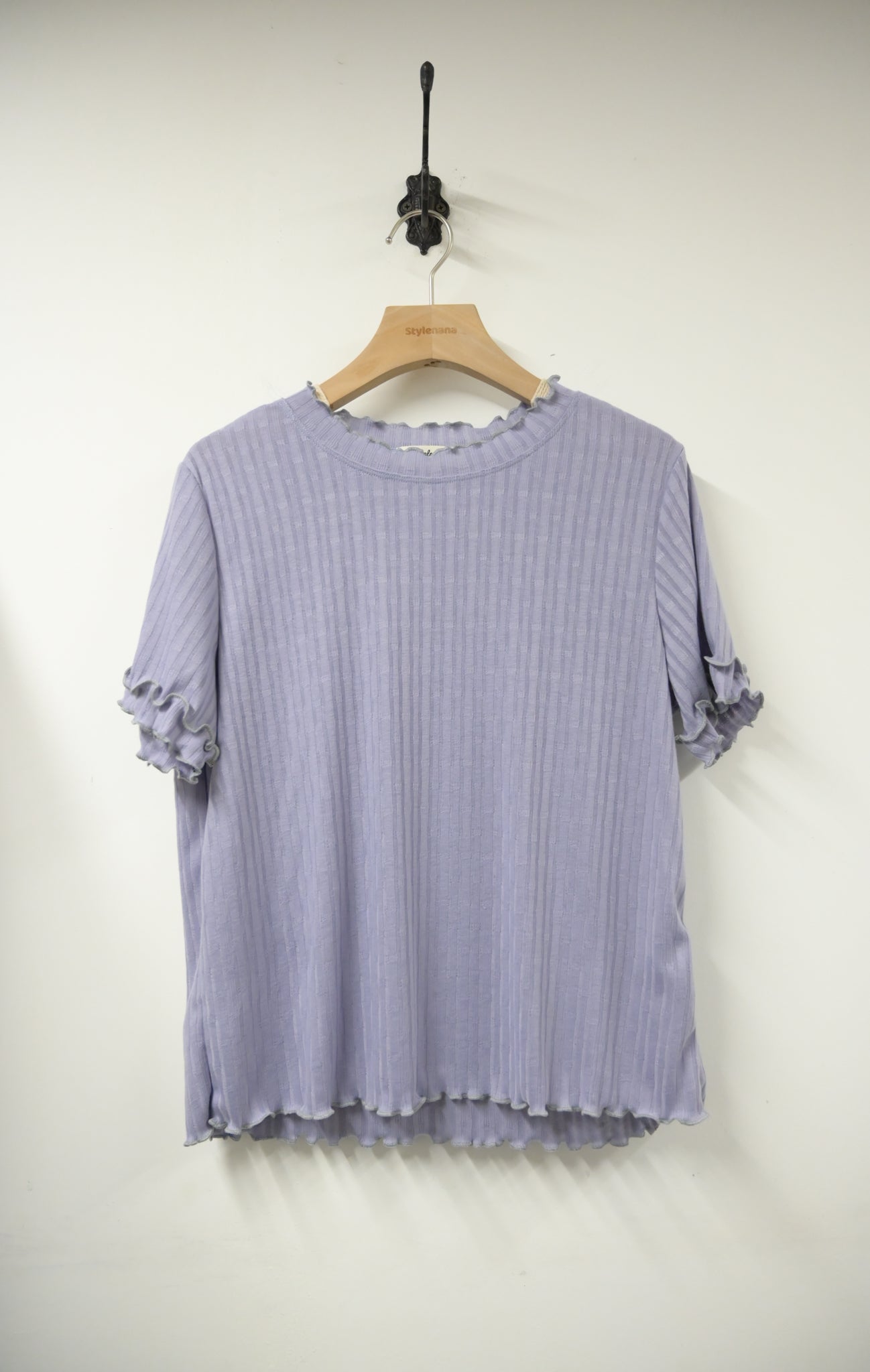 夏季・暗條紋柔軟上衣 2色入 1S50321