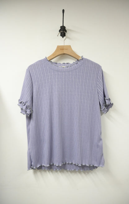 夏季・暗條紋柔軟上衣 2色入 1S50321