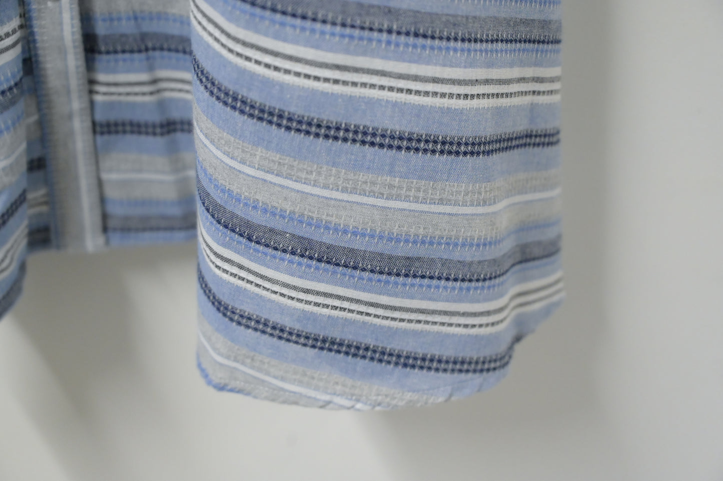 夏季・通花拼免熨棉麻料連身裙 2色入 1S20322