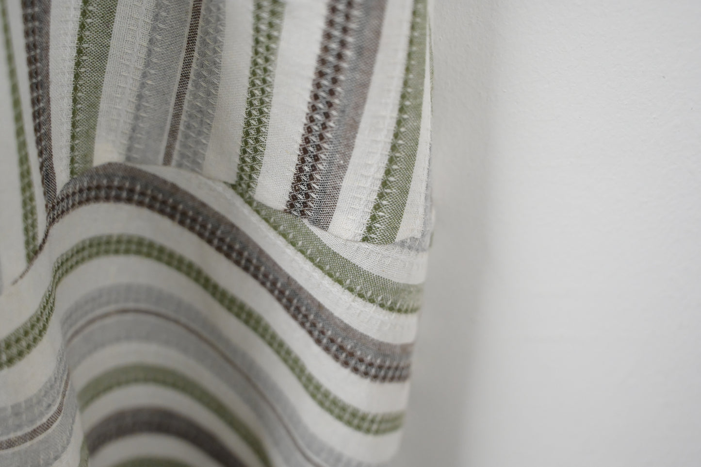 夏季・通花拼免熨棉麻料連身裙 2色入 1S20322