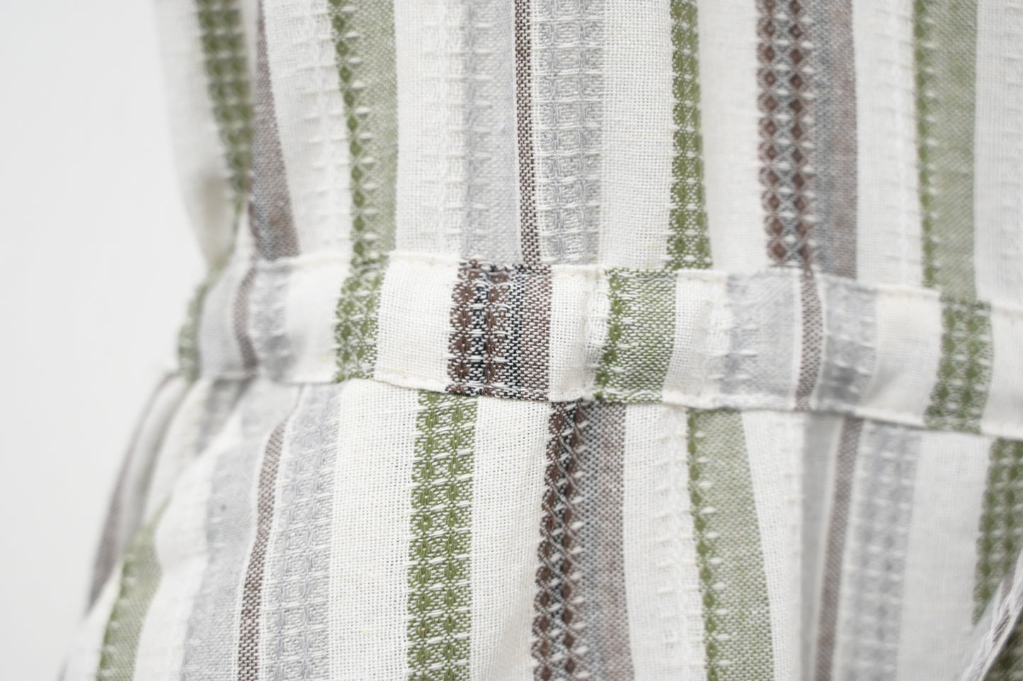 夏季・通花拼免熨棉麻料連身裙 2色入 1S20322