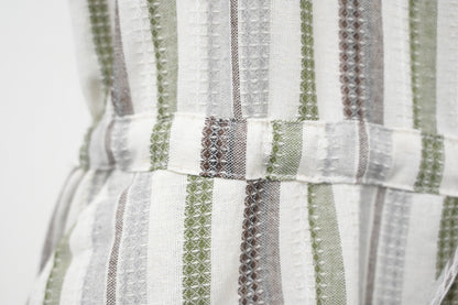 夏季・通花拼免熨棉麻料連身裙 2色入 1S20322