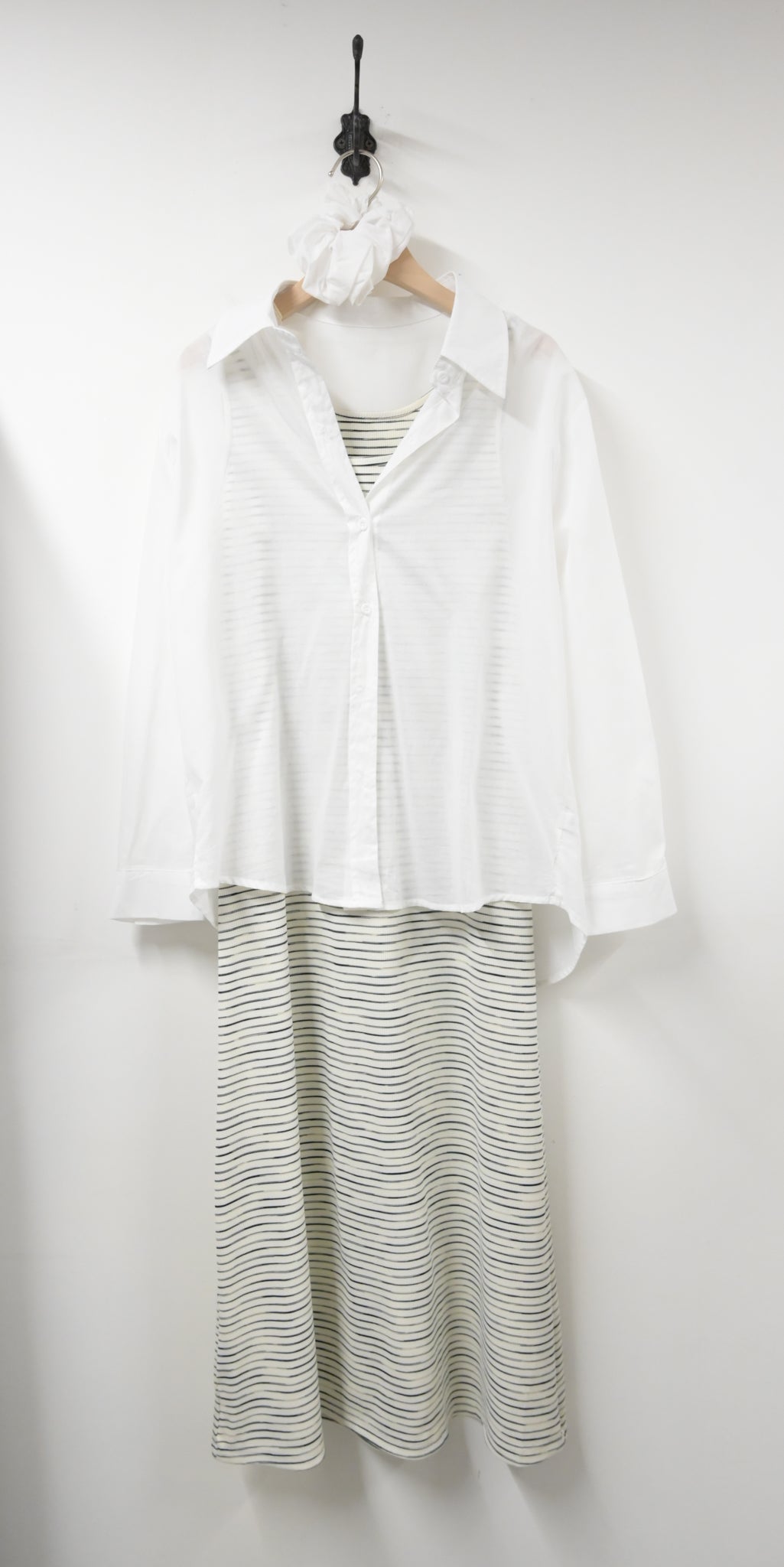 夏季・超彈背心長裙配防曬恤衫SET 2色入 1S60323