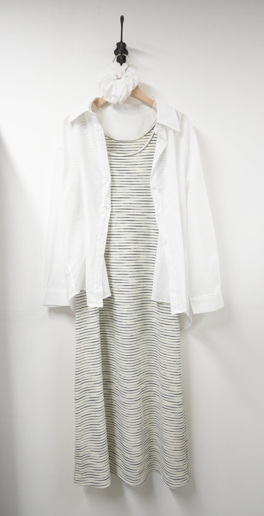 夏季・超彈背心長裙配防曬恤衫SET 2色入 1S60323