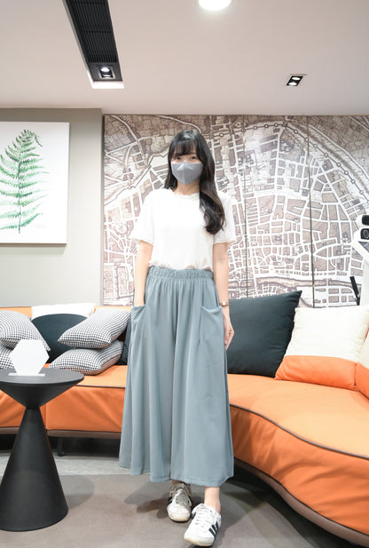 夏季・綑邊木耳領Tee 4色入 1S50333