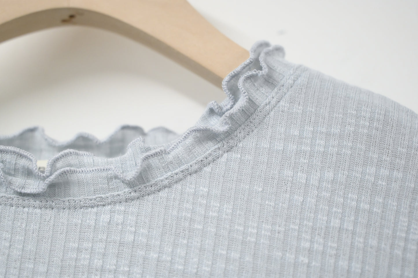 夏季・綑邊木耳領Tee 4色入 1S50333