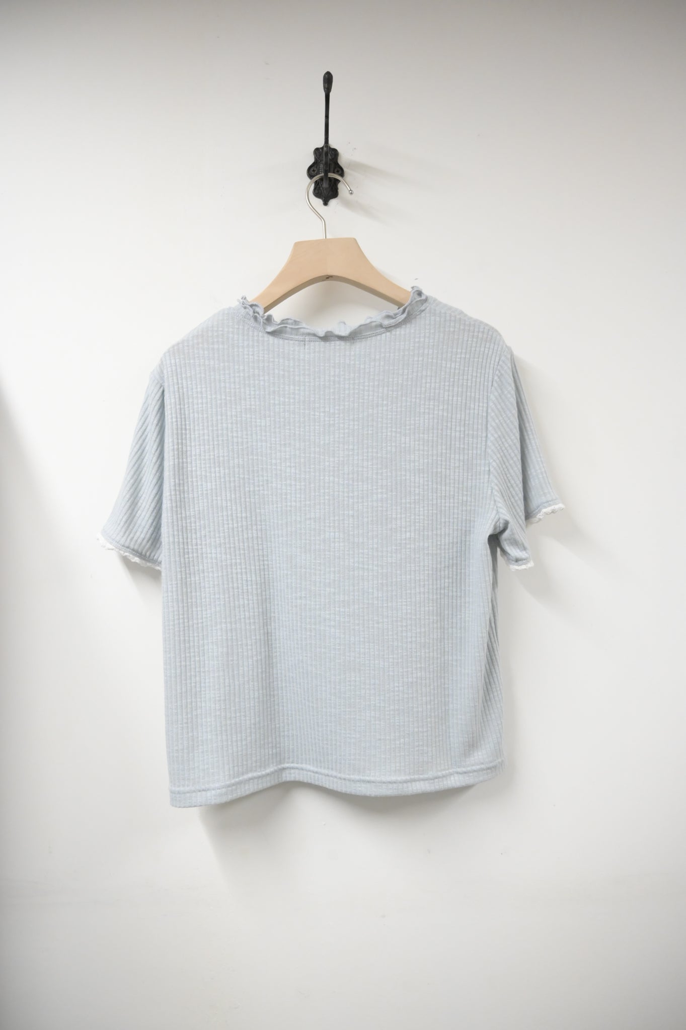 夏季・綑邊木耳領Tee 4色入 1S50333