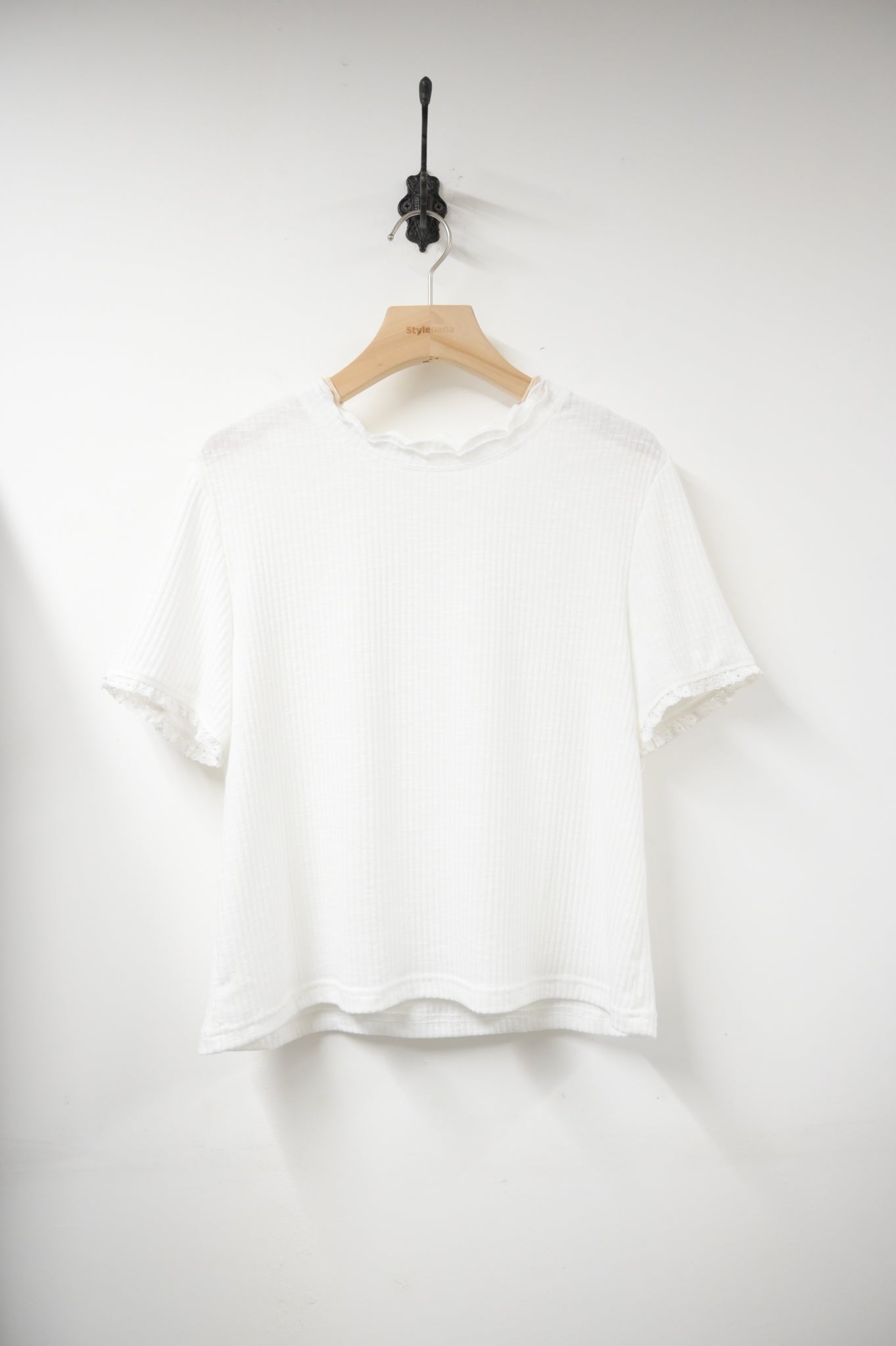 夏季・綑邊木耳領Tee 4色入 1S50333