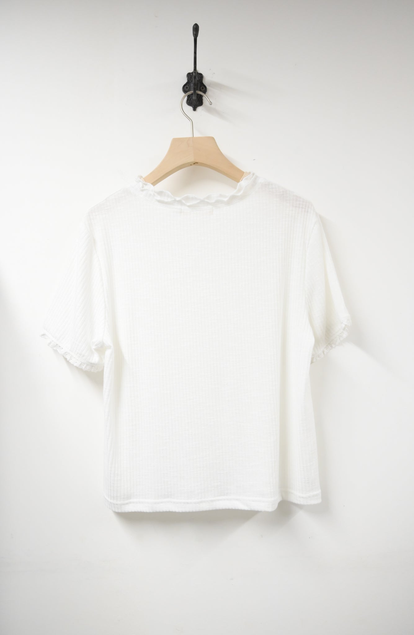 夏季・綑邊木耳領Tee 4色入 1S50333