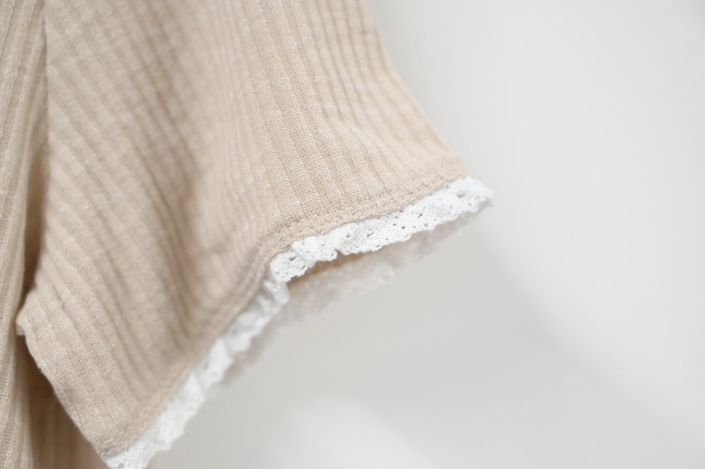 夏季・綑邊木耳領Tee 4色入 1S50333