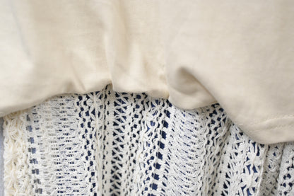 夏季・假兩件網面層次連身裙 2色入 1S60336