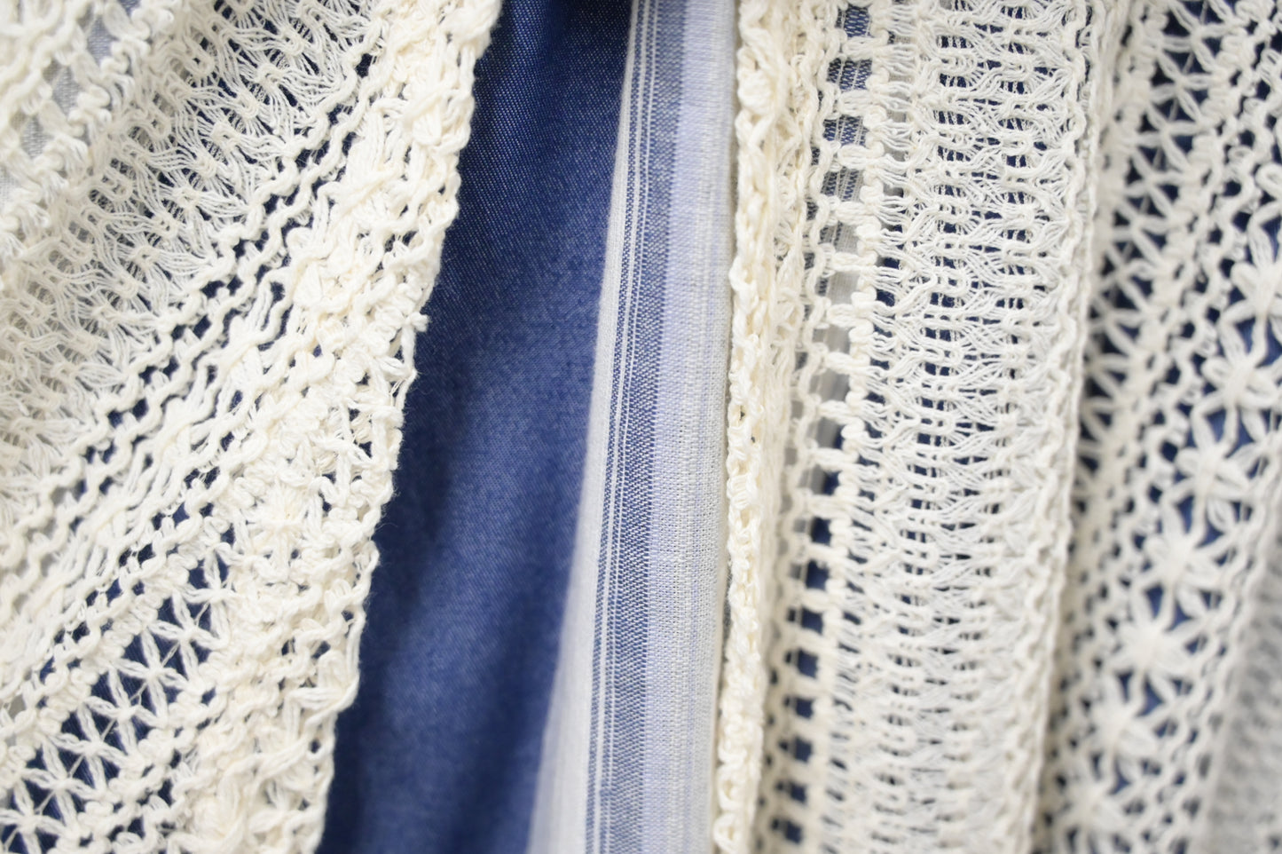 夏季・假兩件網面層次連身裙 2色入 1S60336