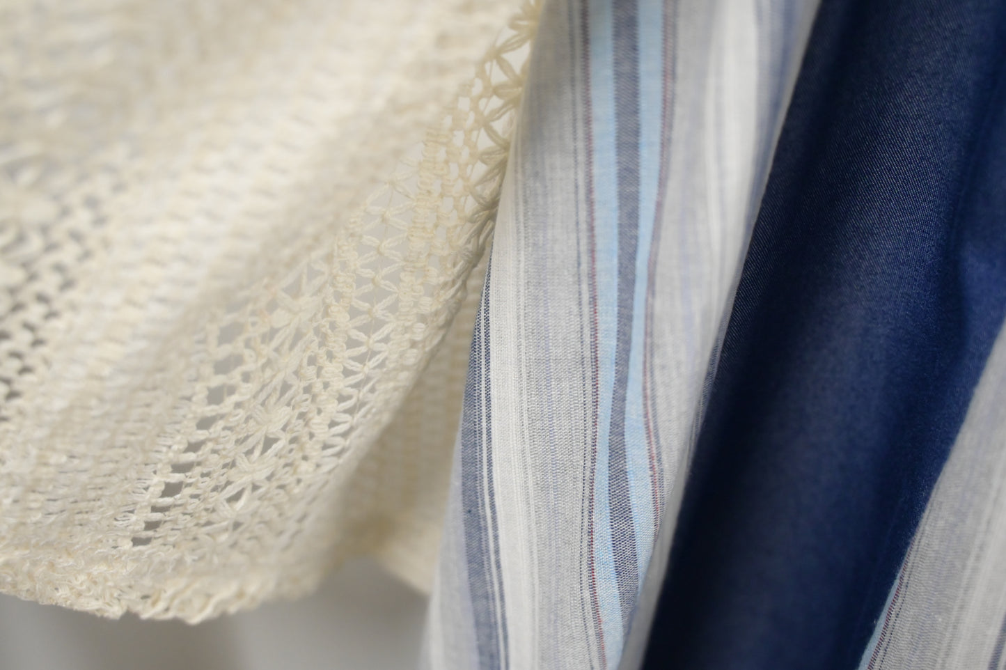 夏季・假兩件網面層次連身裙 2色入 1S60336