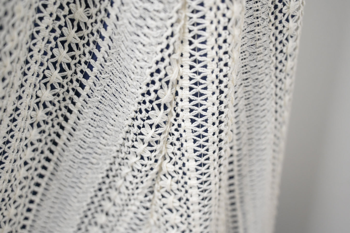 夏季・假兩件網面層次連身裙 2色入 1S60336