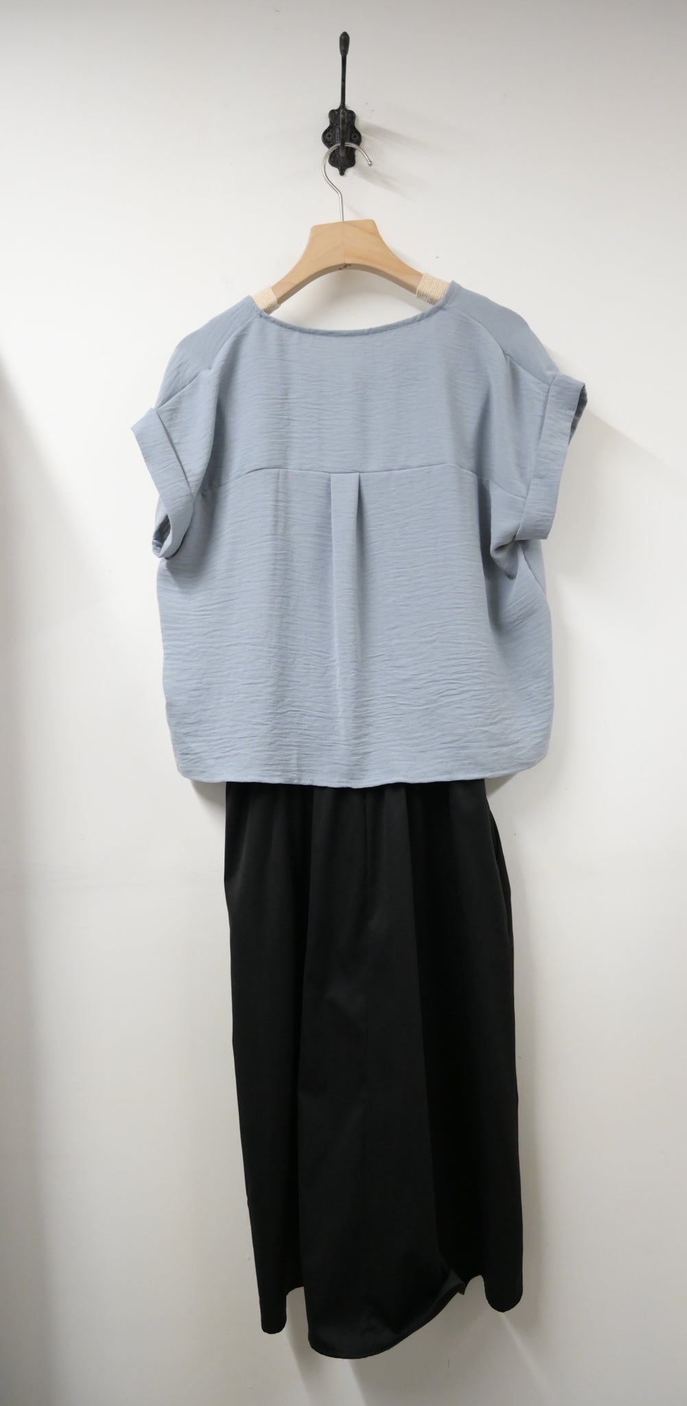 夏季・明線假兩件連身裙 2色入 1S60331