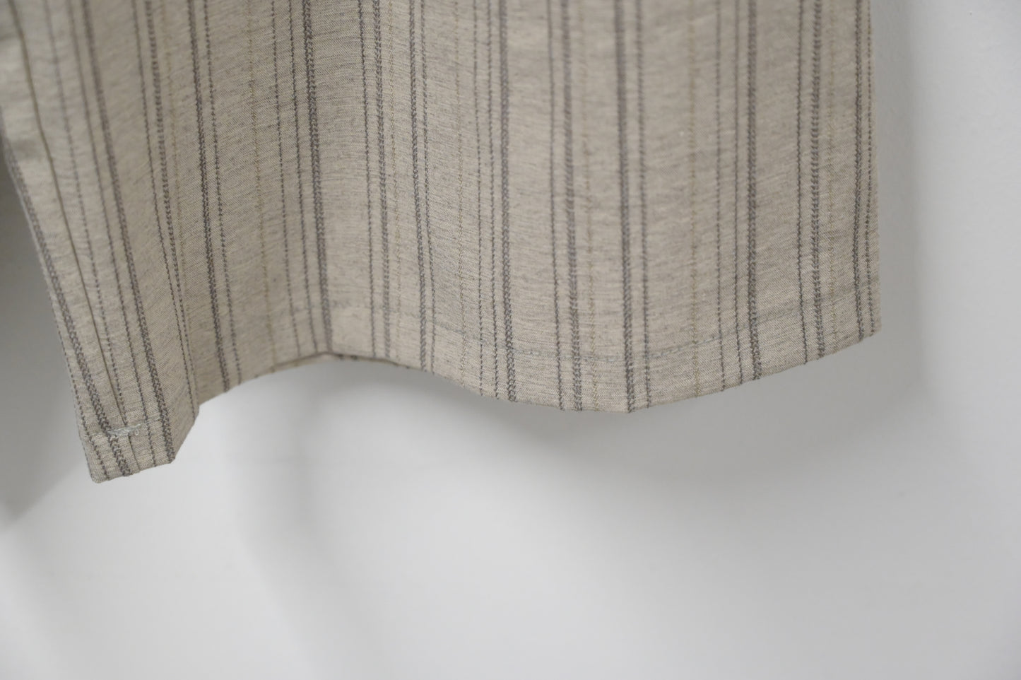 夏季・暗條紋褶邊九分褲 2色入 1S20338