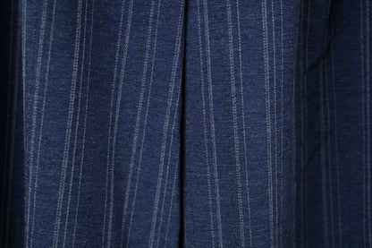 夏季・暗條紋褶邊九分褲 2色入 1S20338