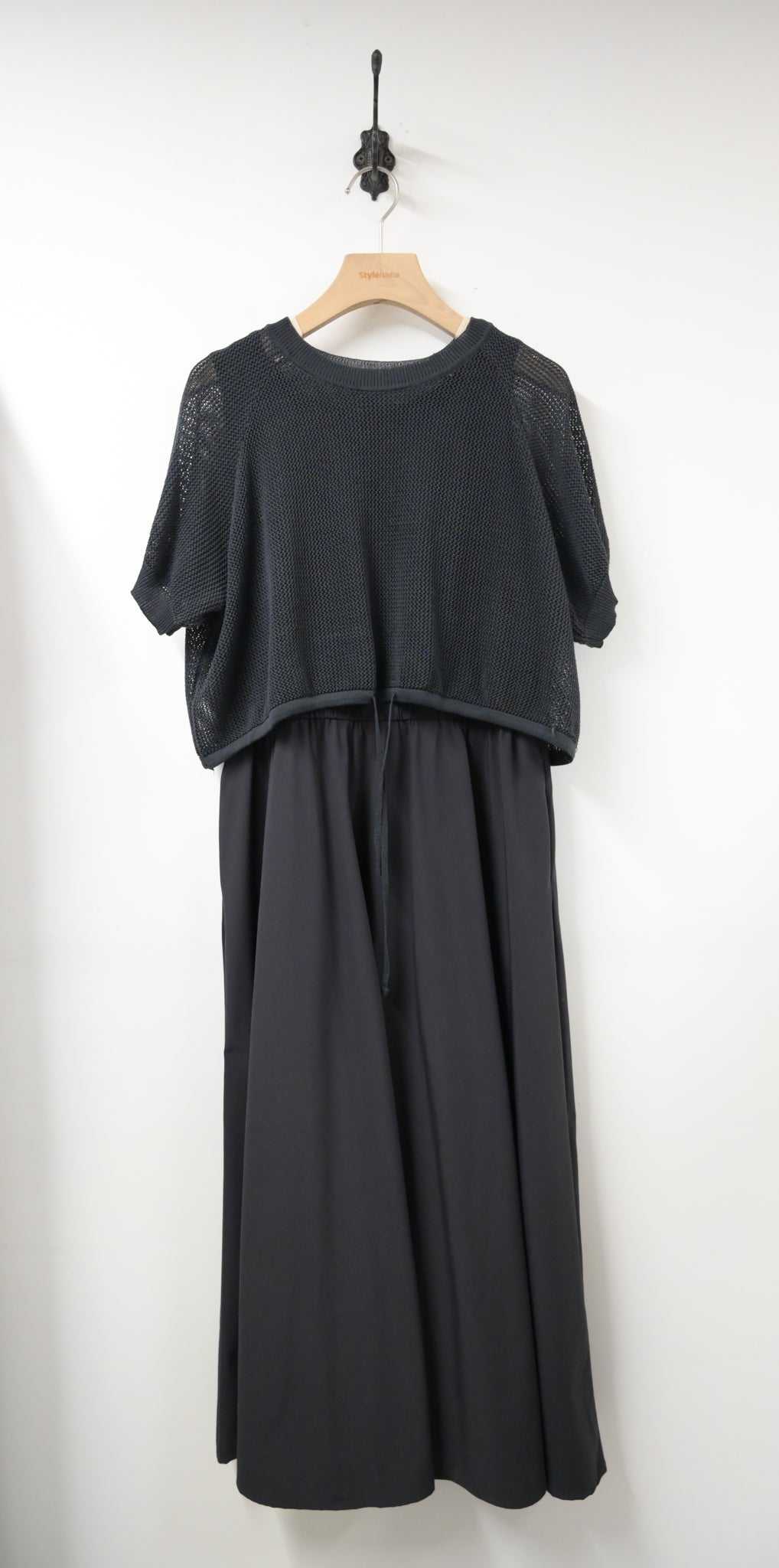 夏季・爽滑背心裙配線衫SET 2色入 1S60339