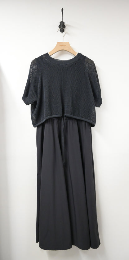 夏季・爽滑背心裙配線衫SET 2色入 1S60339