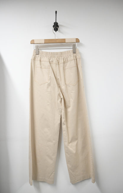夏季・全橡筋明線直腳棉褲 3色入 1S80315