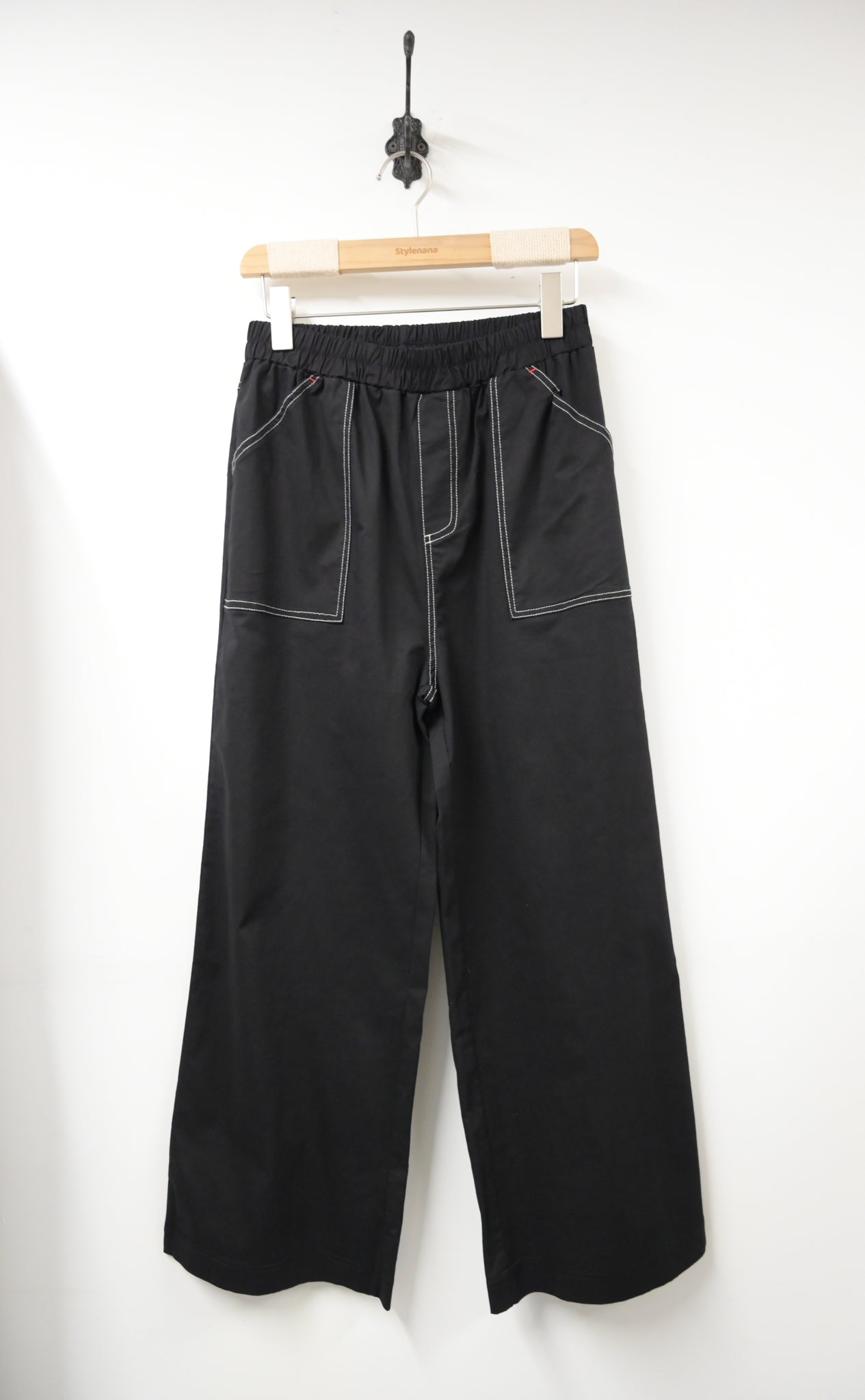 夏季・全橡筋明線直腳棉褲 3色入 1S80315