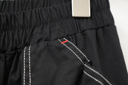 夏季・全橡筋明線直腳棉褲 3色入 1S80315