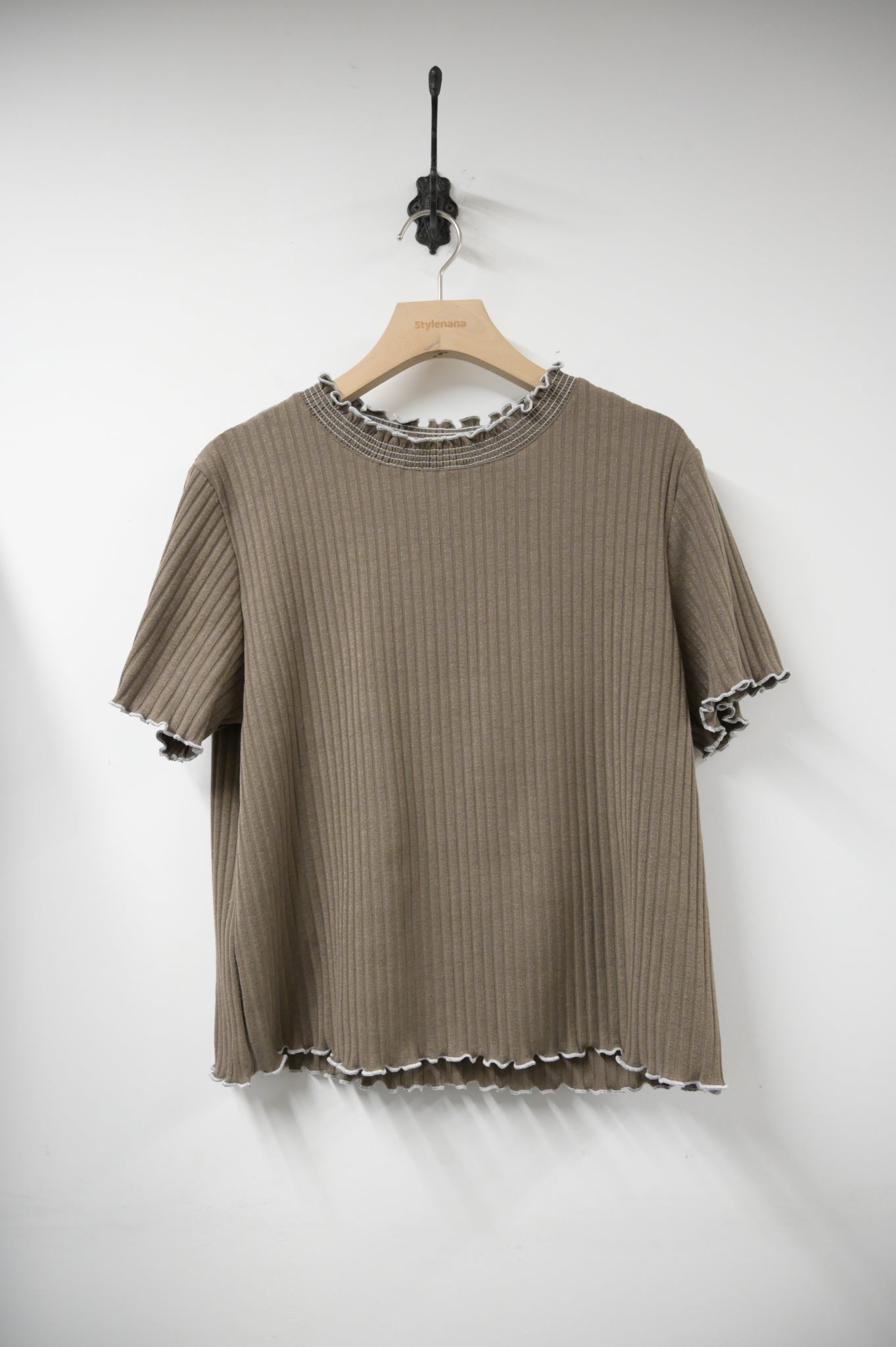 夏季・坑紋挺身Ruffles上衣 3色入 1S50428
