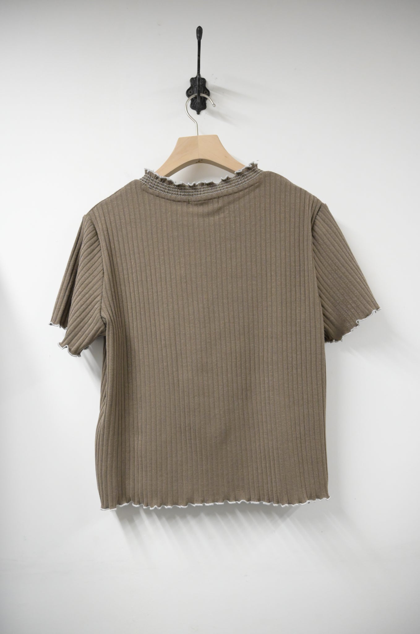 夏季・坑紋挺身Ruffles上衣 3色入 1S50428