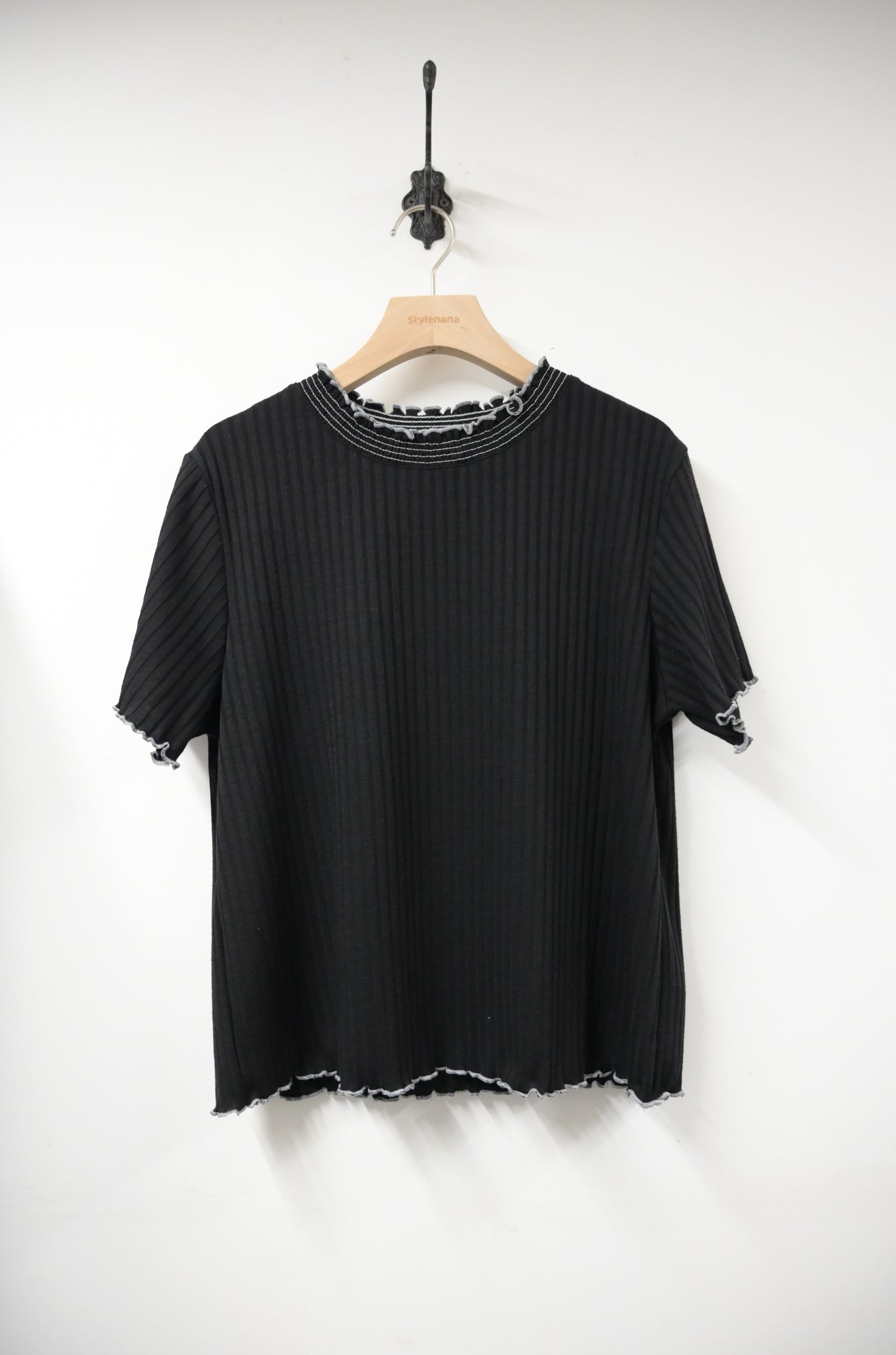 夏季・坑紋挺身Ruffles上衣 3色入 1S50428