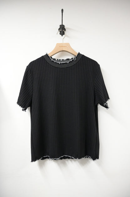 夏季・坑紋挺身Ruffles上衣 3色入 1S50428