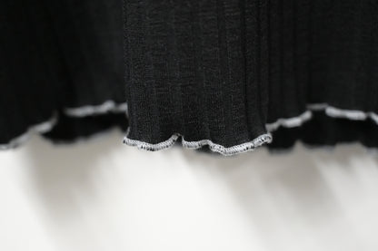 夏季・坑紋挺身Ruffles上衣 3色入 1S50428