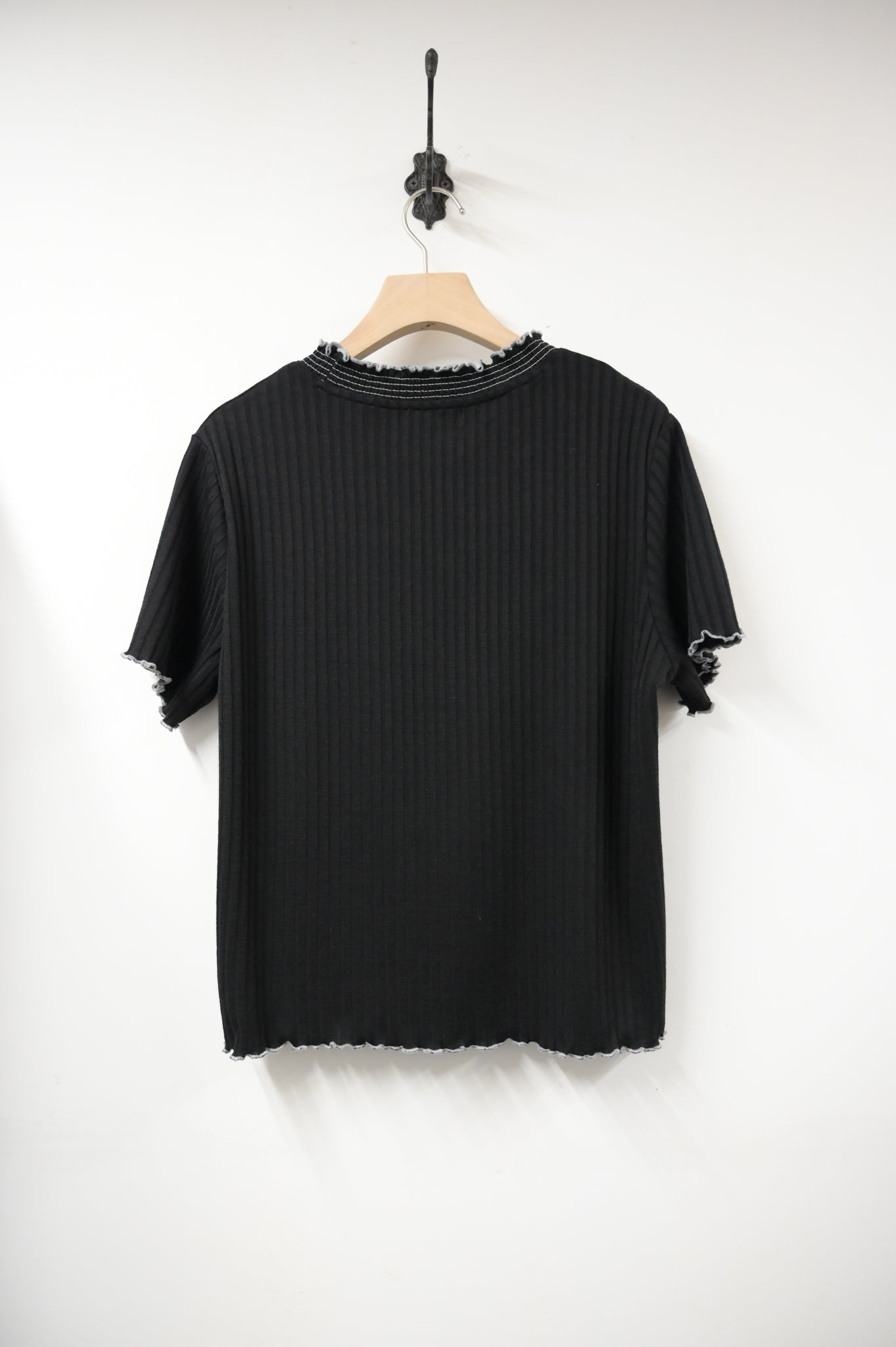 夏季・坑紋挺身Ruffles上衣 3色入 1S50428